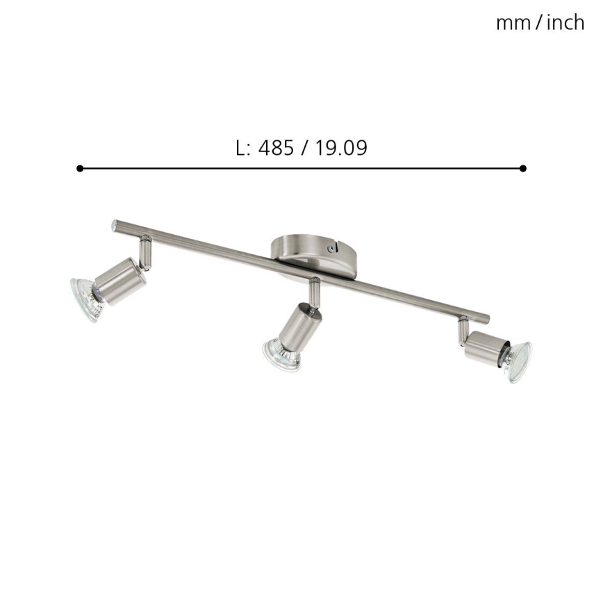 Eglo - LED starmetis 3xGU10-LED/2,8W/230V
