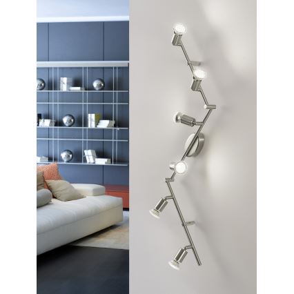 Eglo - LED starmetis 6xGU10-LED/2,8W/230V