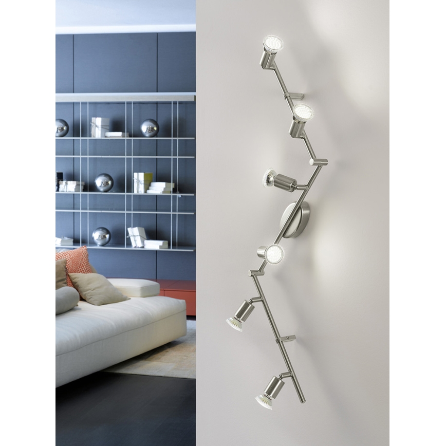 Eglo - LED starmetis 6xGU10-LED/2,8W/230V