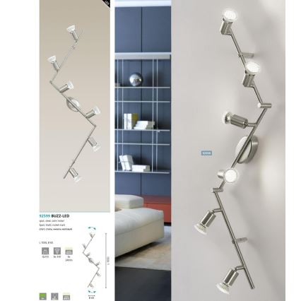 Eglo - LED starmetis 6xGU10-LED/2,8W/230V