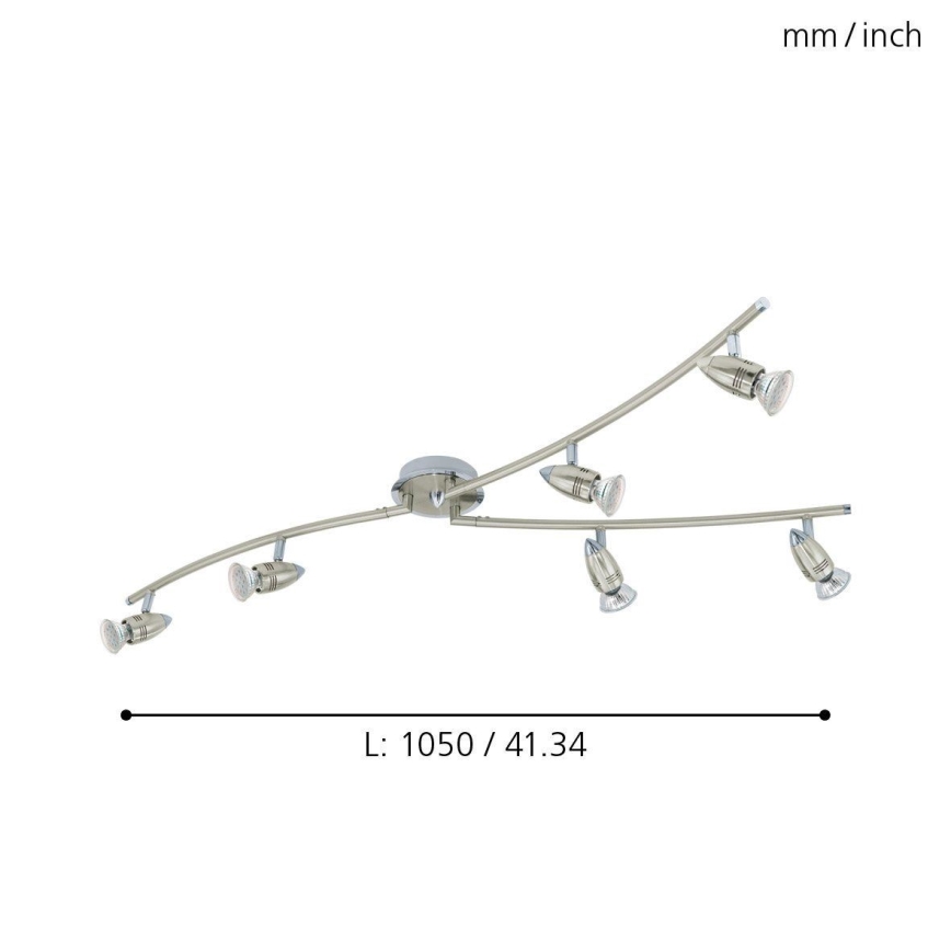 Eglo - LED Starmetis 6xGU10/3W/230V