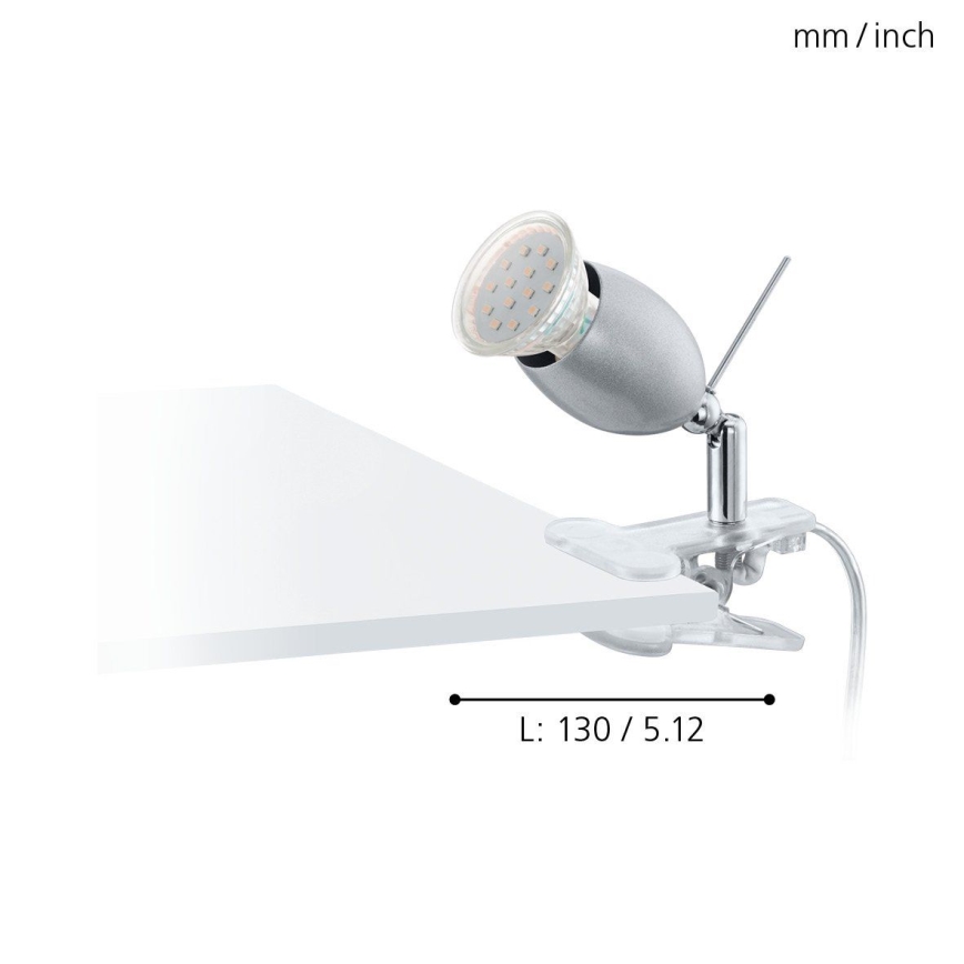 Eglo - LED lampa ar stiprinājumu 1xGU10/3W/230V