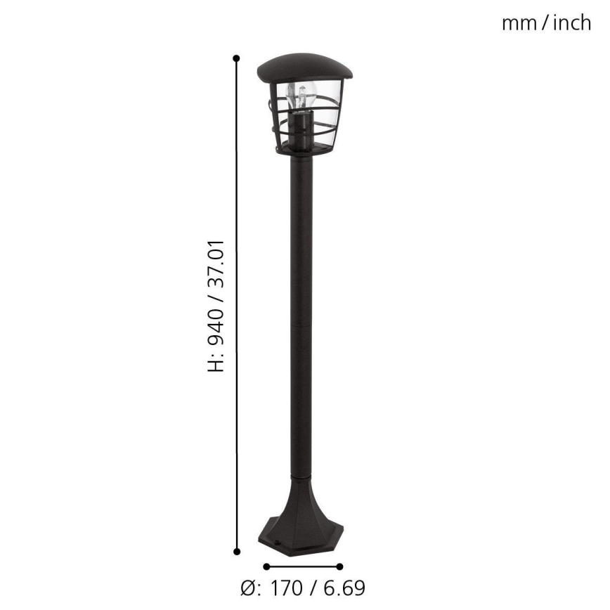 Eglo - LED Āra lampa E27/8,5W/230V IP44