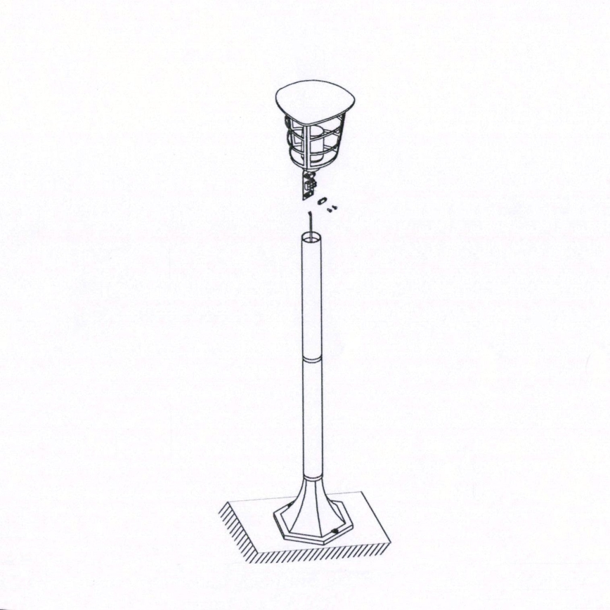 Eglo - LED Āra lampa E27/8,5W/230V IP44