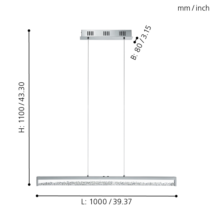 Eglo - LED aptumšojams gaismeklis LED/32W/230V