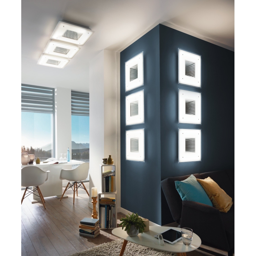 Eglo 93659 - LED Griestu lampa LICOSA LED/24W + LED/2,6W + tālvadības pults