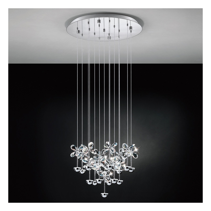Eglo 93662 - LED Lustra ar auklu PIANOPOLI 15xLED/2,5W/230V
