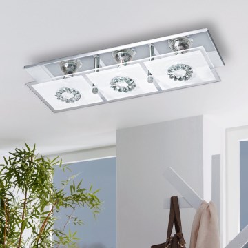 Eglo 93782 - LED griestu lampa RONCATO 3xGU10/3W/230V