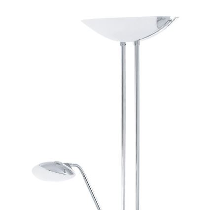 Eglo - LED Aptumšojama grīdas stāvlampa LED/20W + LED/2,5W spīdīgi hromēts