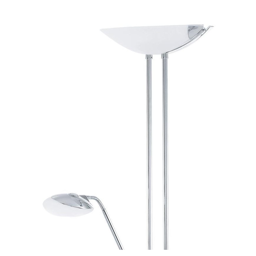 Eglo - LED Aptumšojama grīdas stāvlampa LED/20W + LED/2,5W spīdīgi hromēts