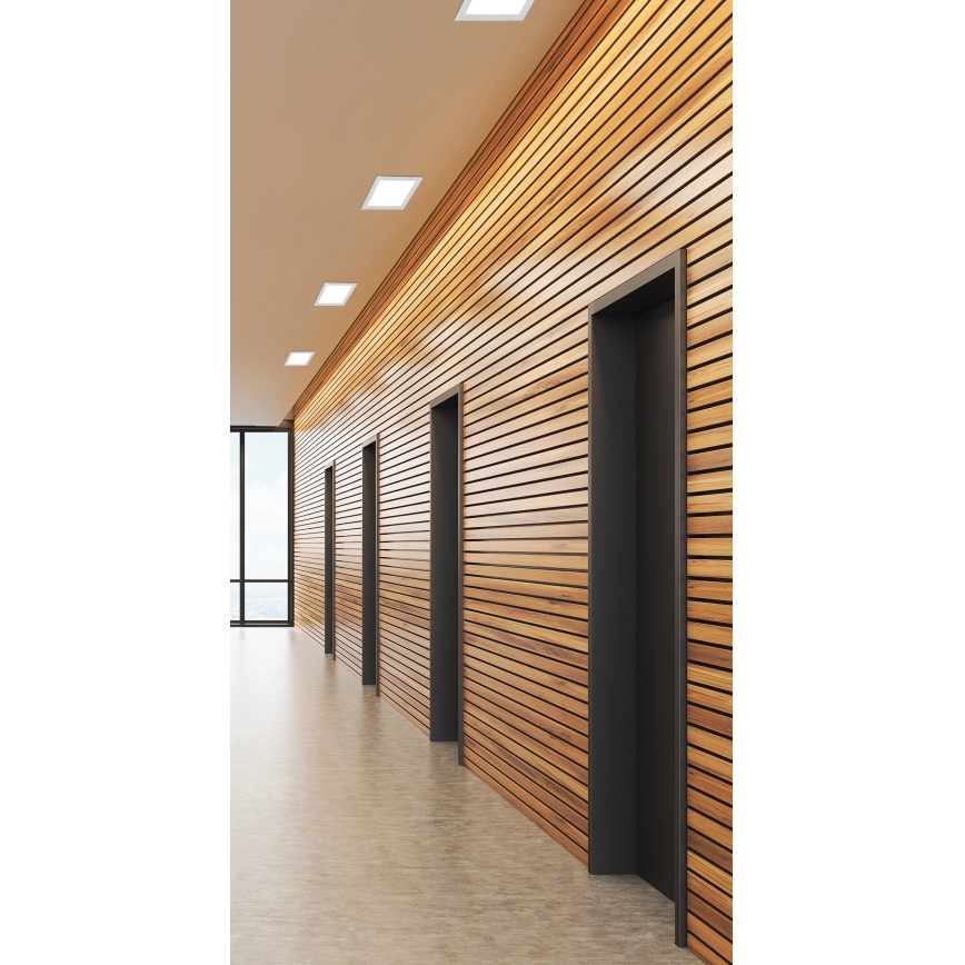 Eglo 94061 - LED iebūvējamais griestu gaismeklis FUEVA 1 LED/10,95W/230V 17x17 cm