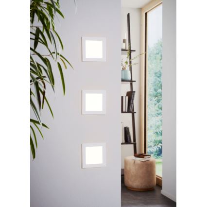 Eglo 94061 - LED iebūvējamais griestu gaismeklis FUEVA 1 LED/10,95W/230V 17x17 cm