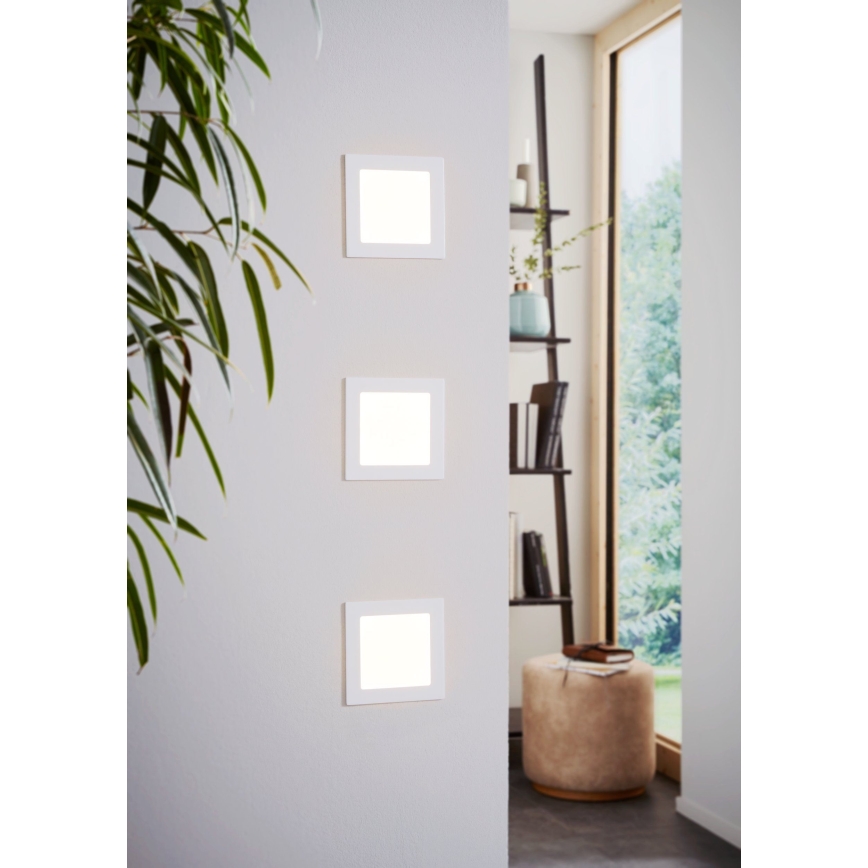 Eglo 94061 - LED iebūvējamais griestu gaismeklis FUEVA 1 LED/10,95W/230V 17x17 cm