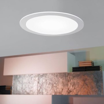 Eglo 94064 - LED dimējams iebūvējamais griestu gaismeklis FUEVA 1 LED/16,47W/230V Ø 22,5 cm