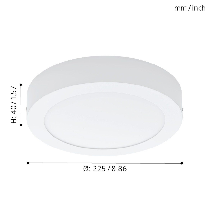Eglo 94075 - LED griestu lampa FUEVA 1 LED/16.47W/230V