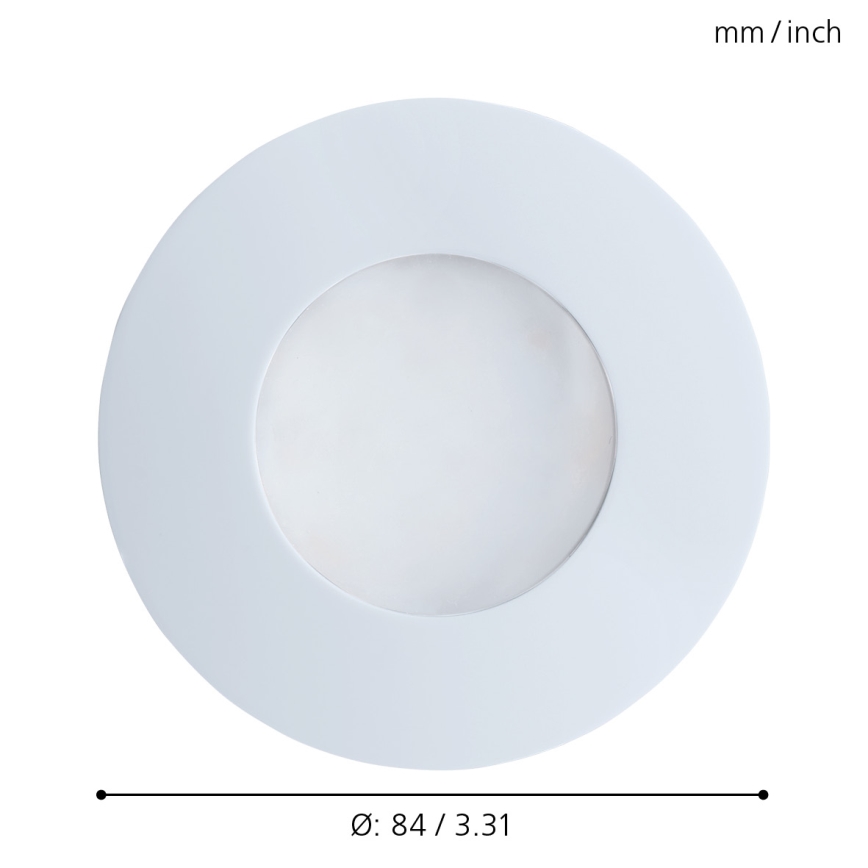 Eglo - LED iegremdējama vannas istabas lampa 1xGU10/5W/230V IP65