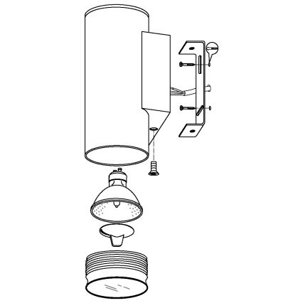 Eglo - LED āra apgaismojums 2xGU10/3W/230V