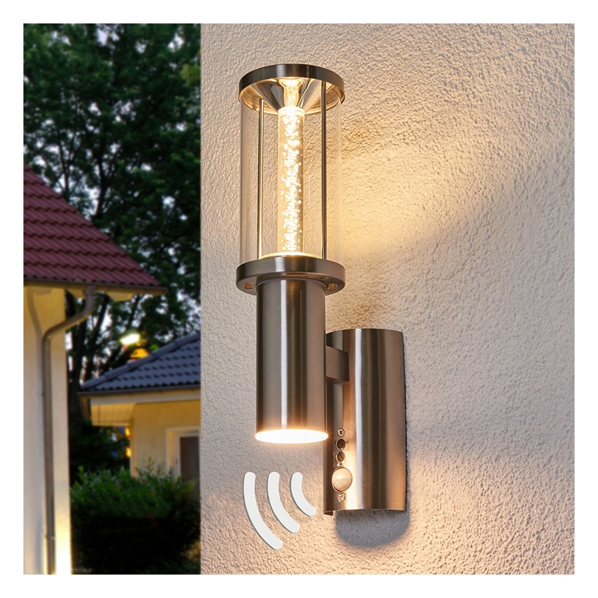 Eglo - LED āra apgaismojums ar sensoru 1xGU10/3W + 1xLED/3.7W