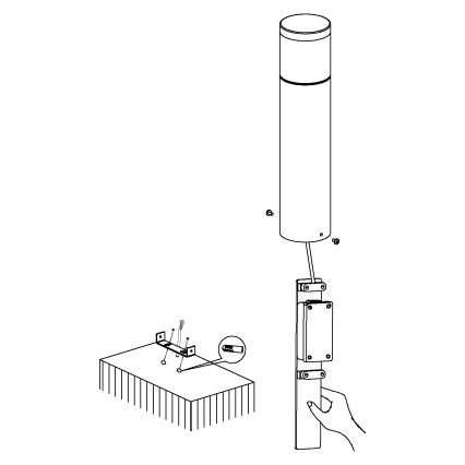 Eglo - LED āra apgaismojums LED/3,7W/230V IP44