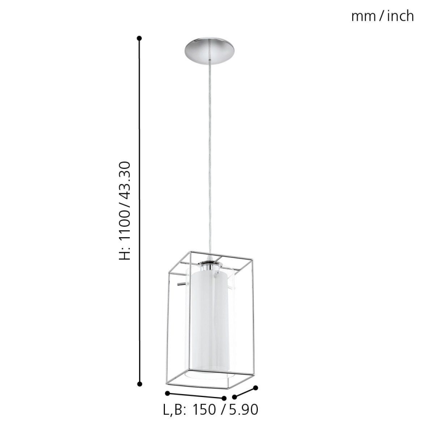 Eglo - Lustra 1xE27/60W/230V
