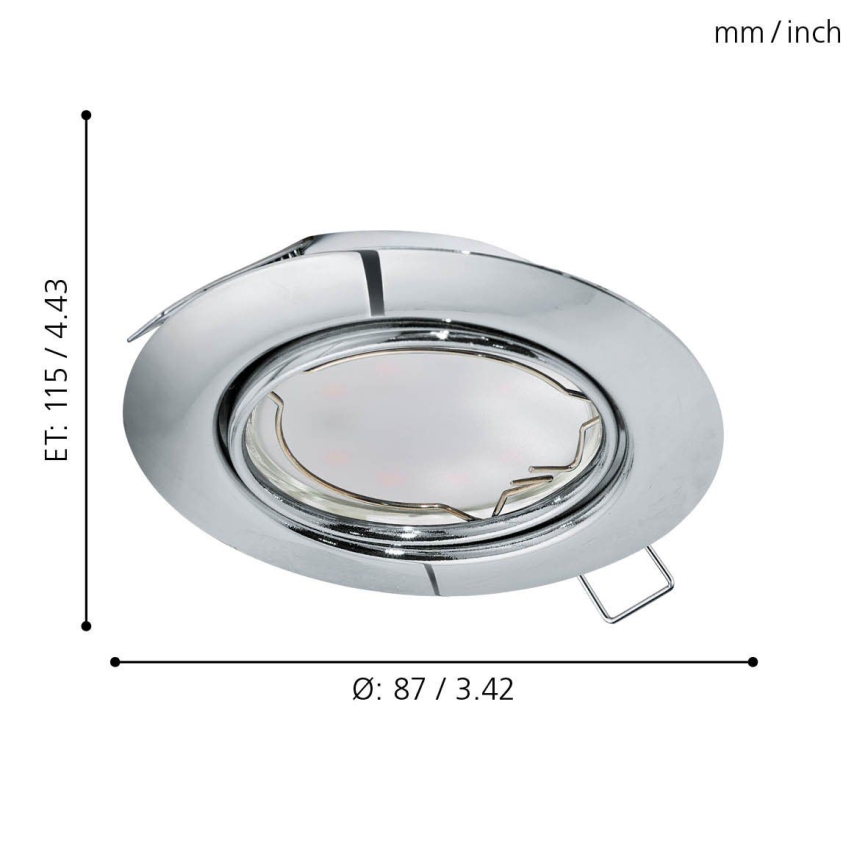 Eglo - KOMPLEKTS 3x LED piekaramo griestu gaismeklis PENETO 3xGU10-LED/5W/230V