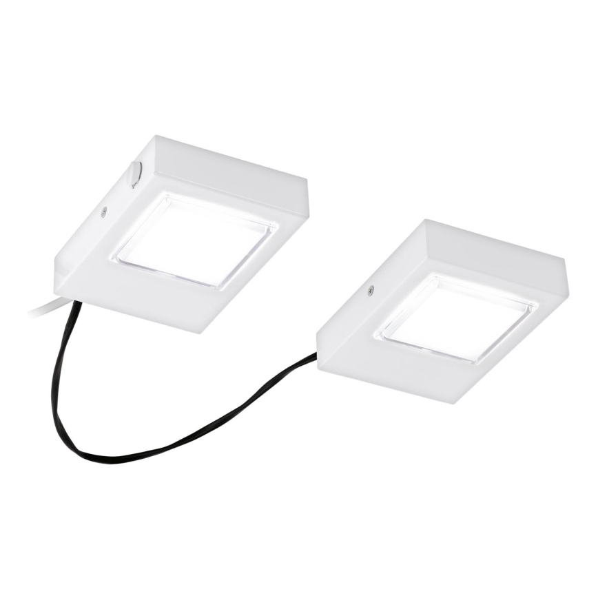 Eglo 94517 - KOMPLEKTS 2x LED virtuves zem skapīšu gaismeklis LAVAIO 2xLED/3,7W/230V