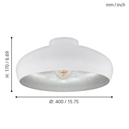 Eglo - Griestu lampa 1xE27/60W/230V