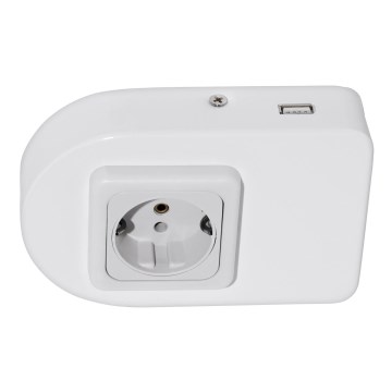 Eglo 94663 - Virtuves zem skapīša kontaktligzda SCHUKO iekļauts USB TAXANO