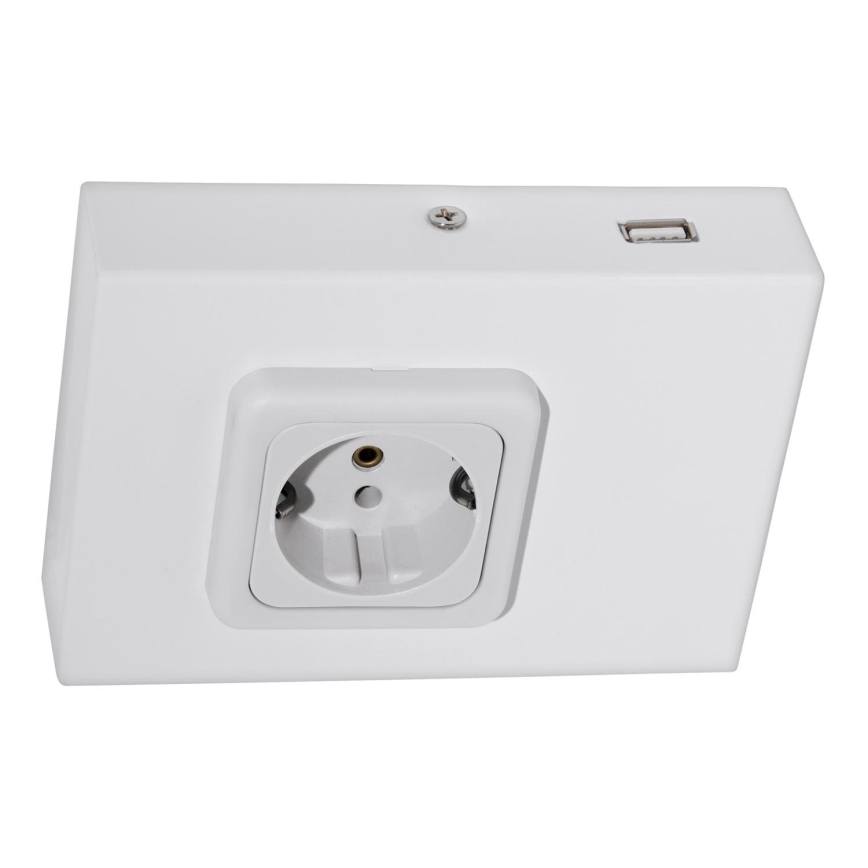 Eglo 94665 - Virtuves zem skapīša kontaktligzda SCHUKO iekļauts USB TAXANO