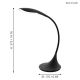 Eglo - LED aptumšojama galda lampa 1xLED/4.5W/230V black