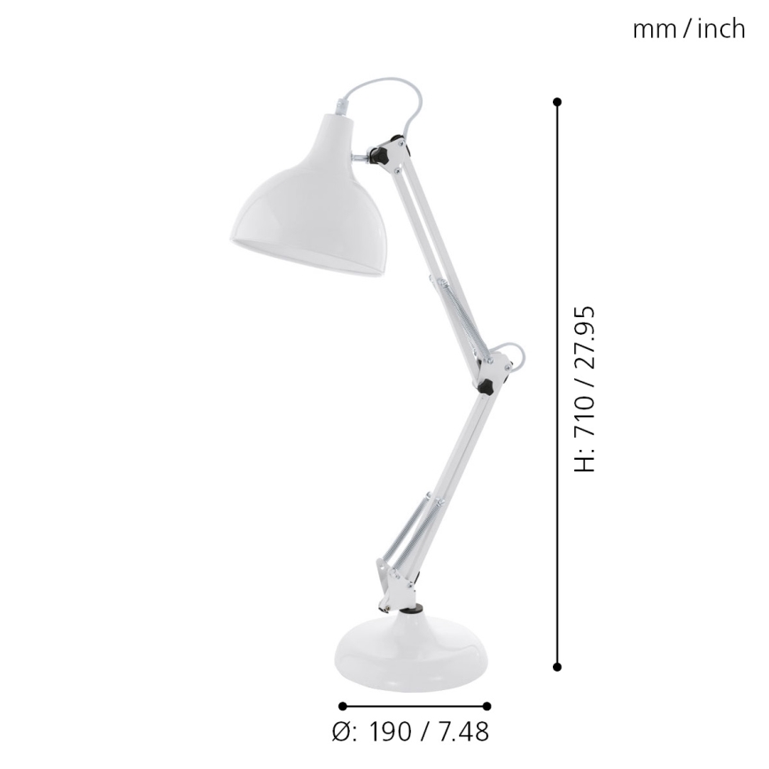 Eglo - Galda lampa 1xE27/40W/230V