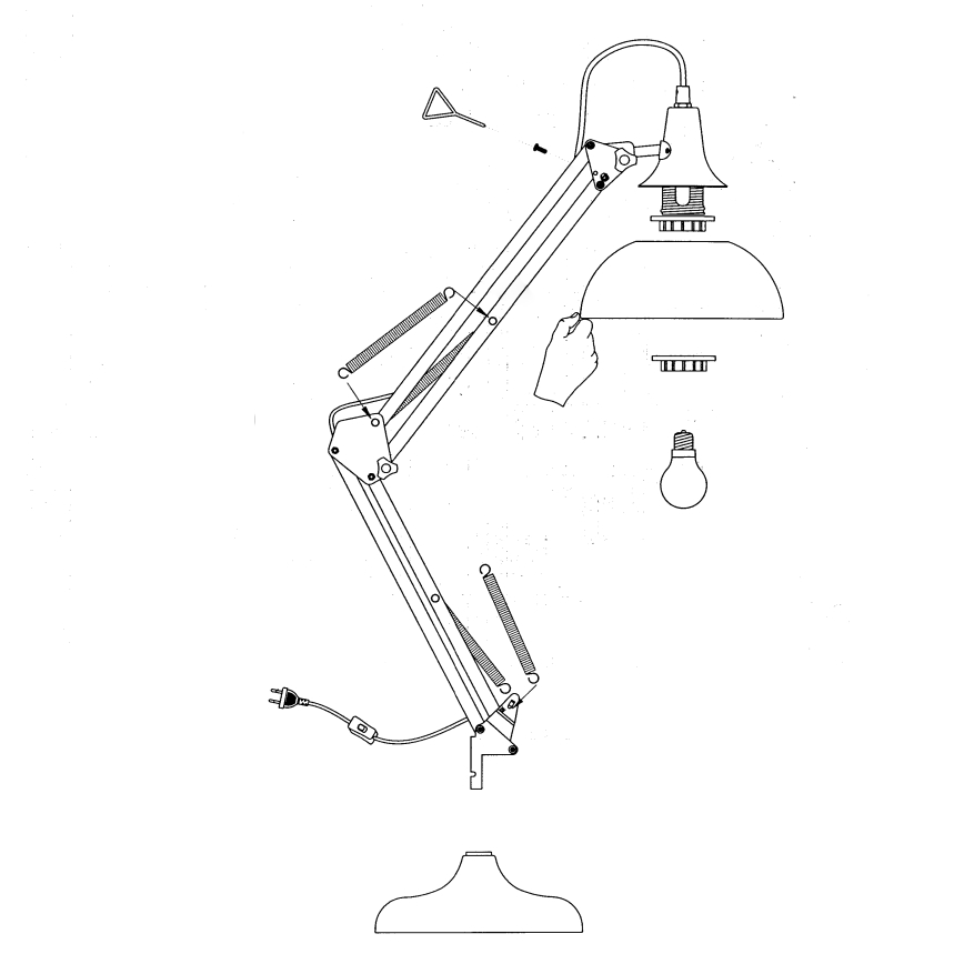 Eglo - Galda lampa 1xE27/40W/230V