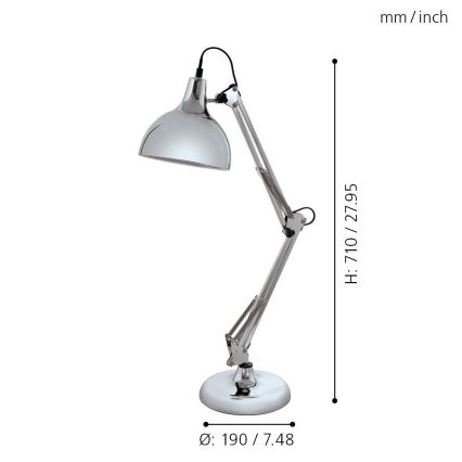 Eglo - Galda lampa 1xE27/40W/230V