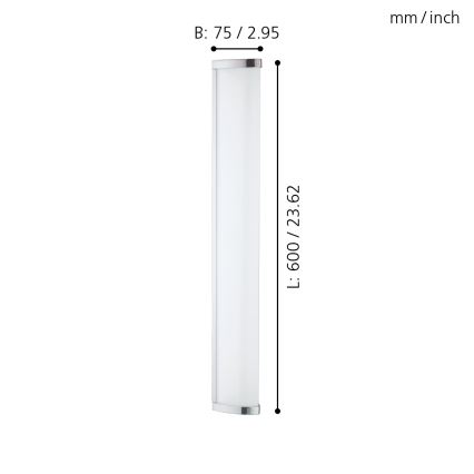 Eglo - LED vannas istabas lampa 1xLED/16W/230V IP44