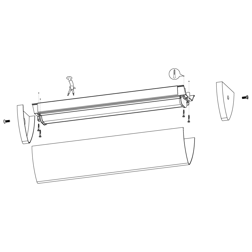 Eglo - LED vannas istabas lampa 1xLED/16W/230V IP44