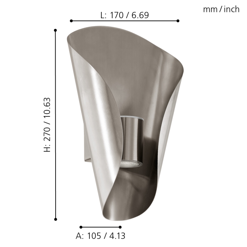 Eglo 94779 - LED āra lampa BOSARO 2xLED/2,5W/230V IP44