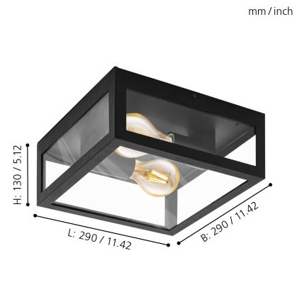 Eglo - Āra gaismeklis 2x60W