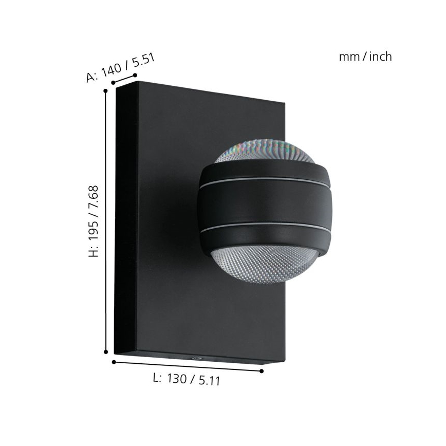 Eglo - LED āra lampa 2xLED/3,7W/230V IP44
