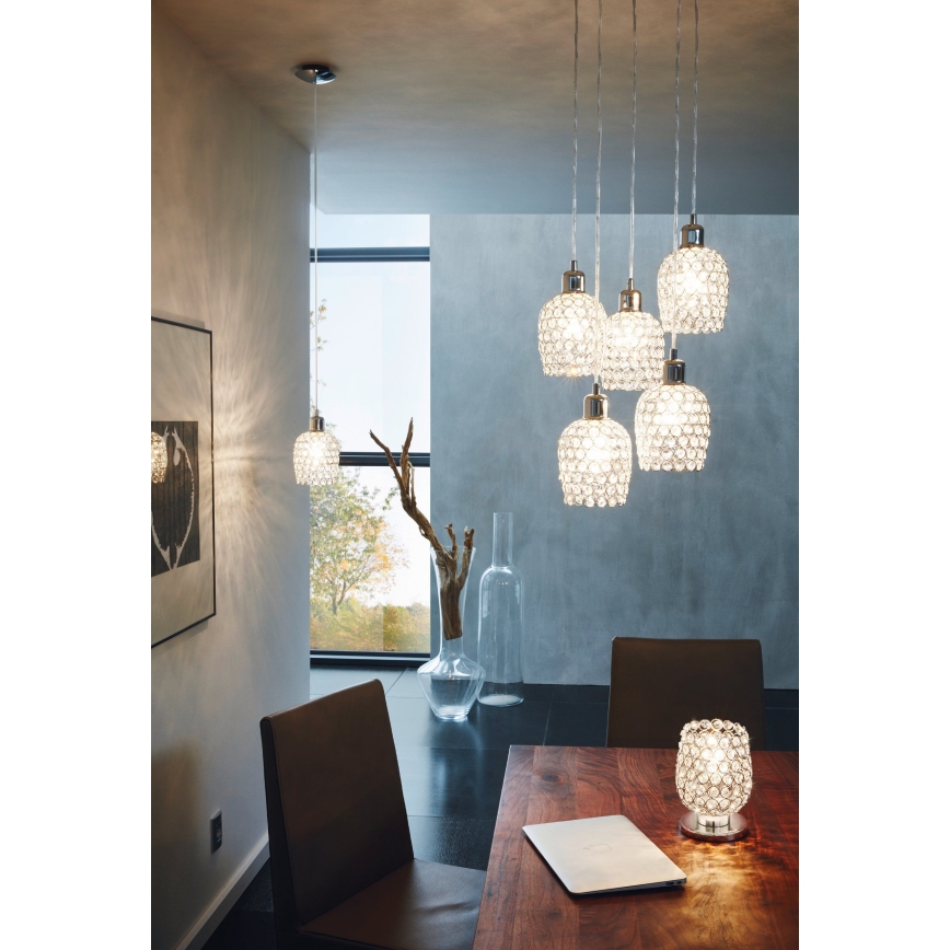 Eglo 94898 - Piekaramais lustrs uz kabeļa BONARES 1 5xE27/60W/230V
