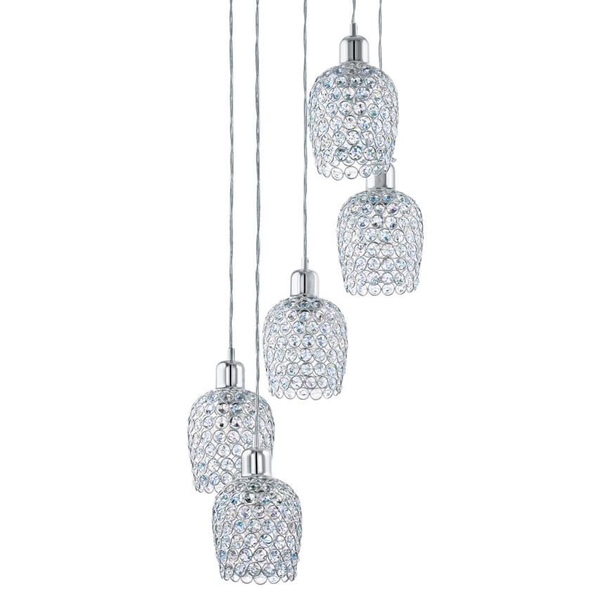 Eglo 94898 - Piekaramais lustrs uz kabeļa BONARES 1 5xE27/60W/230V