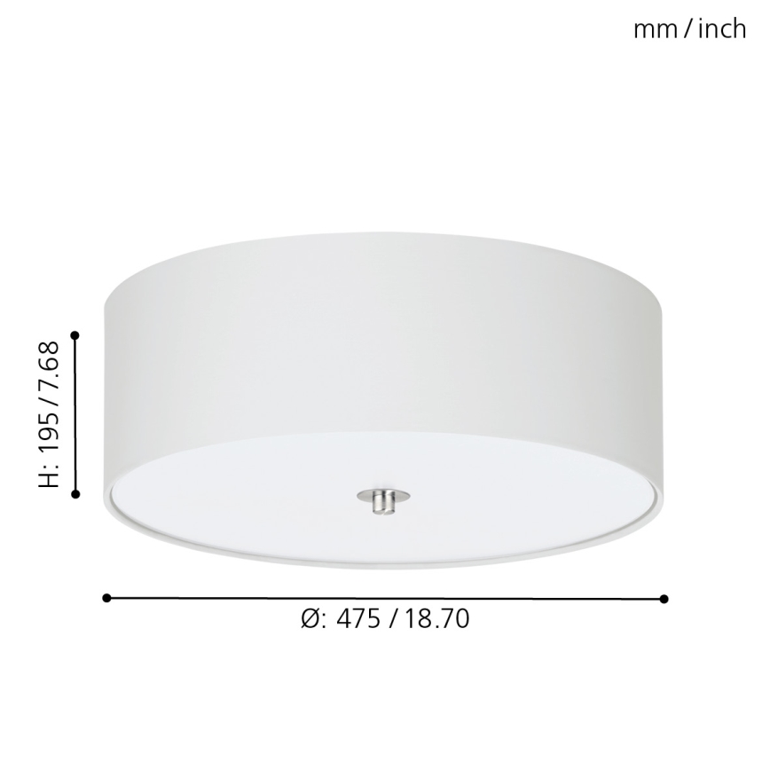 Eglo - Griestu lampa 3xE27/60W/230V