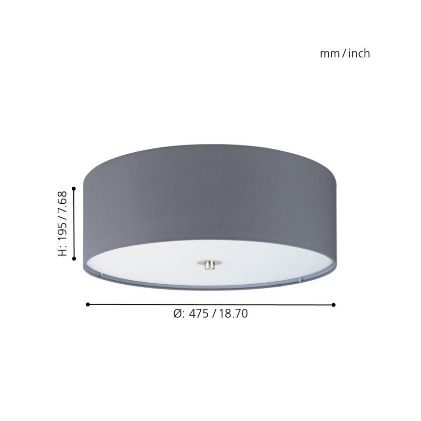 Eglo - Griestu lampa 3xE27/60W/230V