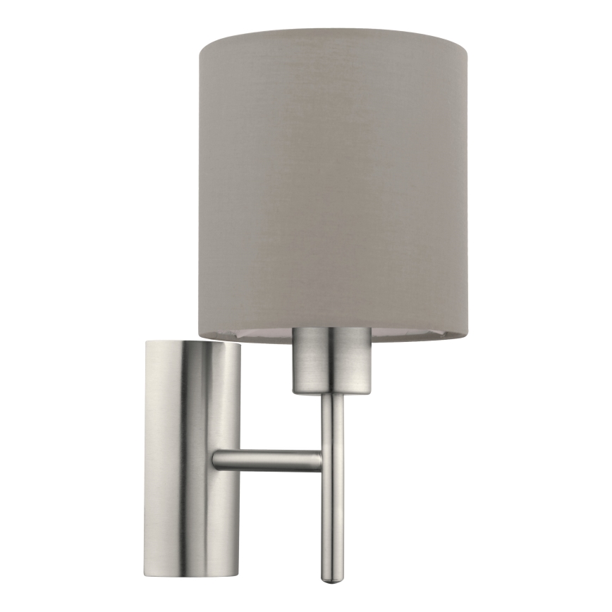 Eglo - Sienas lampa 1xE27/60W/230V taupe