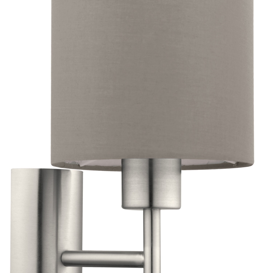 Eglo - Sienas lampa 1xE27/60W/230V taupe