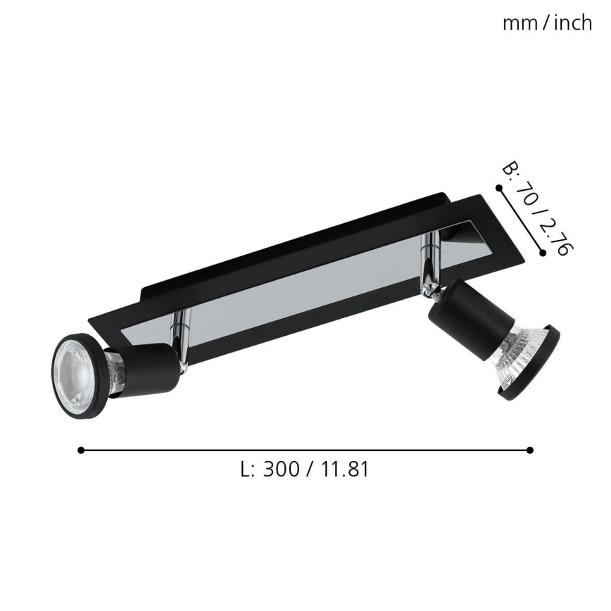 Eglo 94964 - LED lampa SARRIA 2xGU10-LED/5W/230V