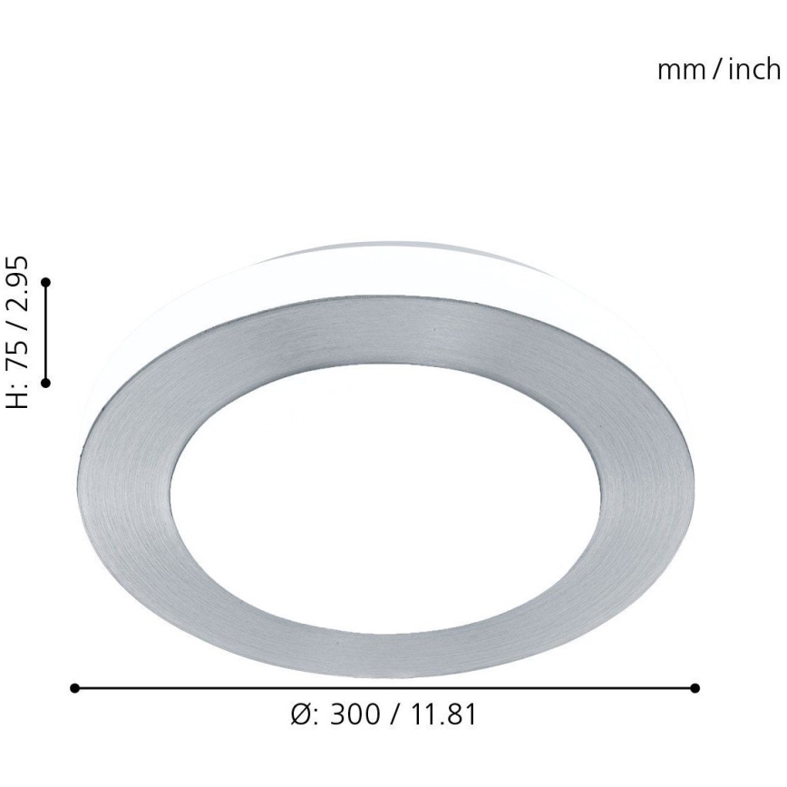 Eglo - LED vannas istabas lampa 1xLED/11W/230V IP44
