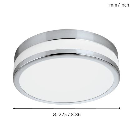 Eglo - LED vannas istabas lampa 1xLED/11W/230V IP44
