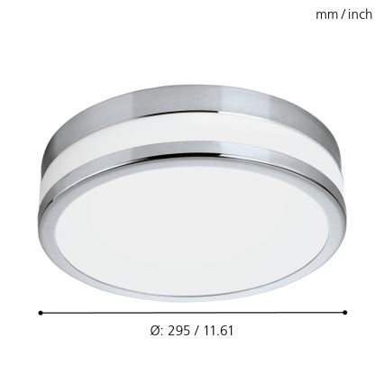 Eglo - LED vannas istabas lampa 1xLED/24W/230V IP44