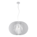 Eglo 95034 - Pakaramā lustra STELLATO uz troses 1xE27/60W/230V Ø 70 cm balta