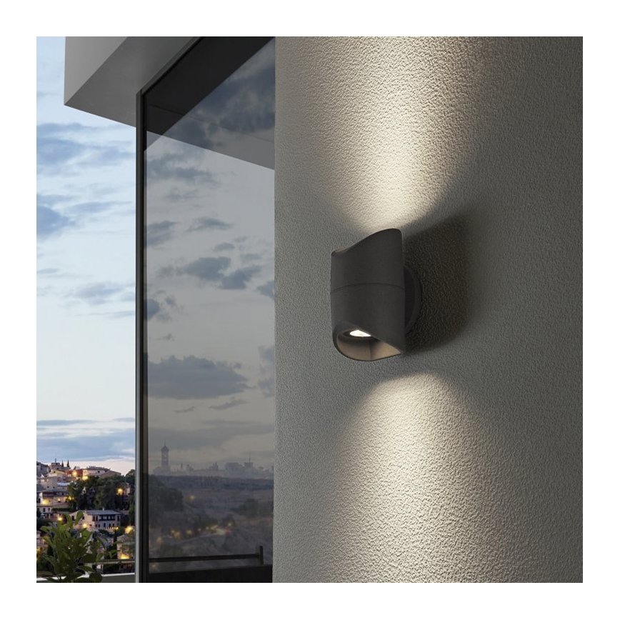 Eglo 95076 - Āra Sienas Apgaismojums ABRANTES 2xLED/6W/230V